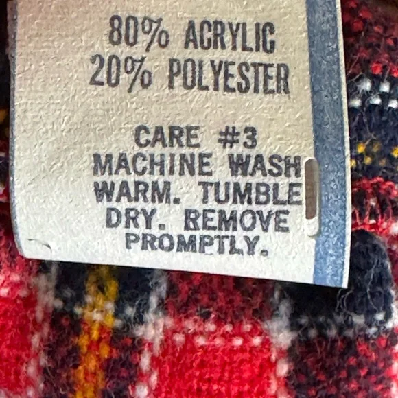 Vintage Sears Red and Blue Plaid Girls Overalls - Picture 7 of 7